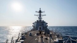美国伯克级驱逐舰“麦克坎贝尔”号(USS McCampbell) 2020年5月13日行经台湾海峡(图片来源:美国太平洋舰队脸书)