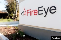 美国加州的网络安全公司“火眼(FireEye)”的标徽(2015年1月1日)
