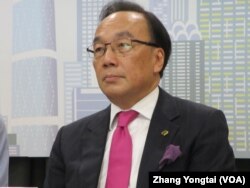 香港公民党主席梁家杰(美国之音张永泰拍摄)