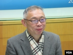 台湾师范大学政治系教授范世平 (美国之音张永泰拍摄)
