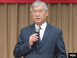 台湾新任陆委会主委夏立言(美国之音张永泰拍摄)