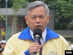 台湾法轮功学会理事长 张清溪 (美国之音张永泰拍摄)