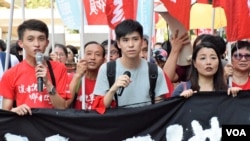 香港学联前副秘书长岑敖晖(美国之音汤惠芸拍摄)