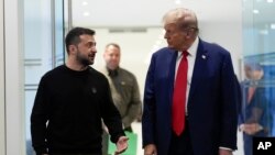 Зустріч президента Дональда Трампа з президентом України Володимиром Зеленським у Trump Tower у Нью-Йорку, 27 вересня 2024 року.