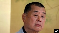 资料照片:香港《苹果日报》创办人黎智英。(2020年7月1日)