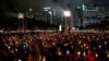 成千上万的香港民众聚集在维多利亚公园纪念八九六四民主运动被镇压30周年。(2019年6月4日)