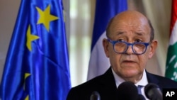 ပြင်သစ် နိုင်ငံခြားရေး ဝန်ကြီး Jean-Yves Le Drian