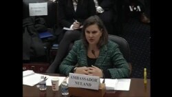 Нуланд довелось віддуватись за позицію Обами по Україні перед конгресменами. Відео Нуланд довелось віддуватись за позицію Обами по Україні перед конгресменами. Відео
