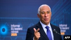 Президент Європейської Ради Антоніо Кошта у Брюсселі, 3 лютого 2025 року. JOHN THYS/AFP