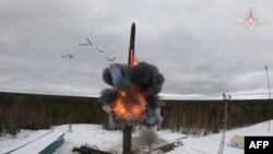 Випробувальний запуск міжконтинентальної балістичної ракети у Росії, 1 березня 2024 року. Фото поширене Міноборони РФ