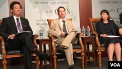 战略与国际研究中心举行美台经济关系座谈会(美国之音钟辰芳拍摄)(美国之音钟辰芳拍摄)