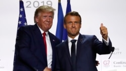 G -7 ထိပ်သီးညီလာခံ Trump နဲ့ Macron ညီညွတ်မှု နဲ့ အဆုံးသတ် G -7 ထိပ်သီးညီလာခံ Trump နဲ့ Macron ညီညွတ်မှု နဲ့ အဆုံးသတ်