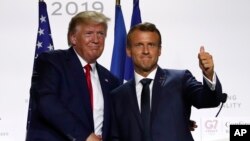 သမ္မတ ဒေါ်နယ်ထရမ့်နဲ့ ပြင်သစ် သမ္မတ Emmanuel Macron
