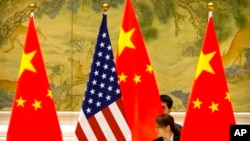 美中两国国旗。(资料照)