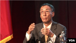 原招商集团有限公司董事长、现在博源基金会理事长秦晓(美国之音 方冰拍摄)
