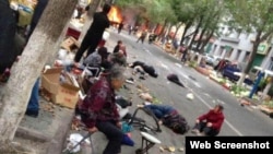 乌鲁木齐市沙依巴克区公园北街文化宫早市发生爆炸(网络图片)