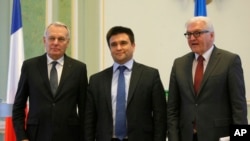Глави МЗС «нормандського формату» від Франції, України, Німеччини