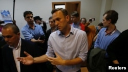 Олексій Навальний після винесення йому вироку