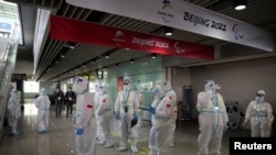 北京冬奥会前的北京国际机场。(2022年1月31日)