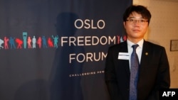 统一人权行动社社长,从朝鲜出逃的Ji Seong-ho (纪松鹤-译音)