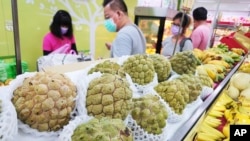 台湾产番荔枝等多种水果一直被中国大陆禁止进口。(美联社资料图)