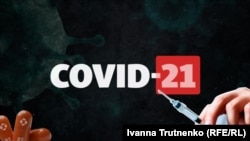经图像剪切后的合成图,以示始于2019年的COVID-19疫情已进入2021年。