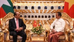 ဗီယက်နမ်သမ္မတ မြန်မာခေါင်းဆောင်တွေနဲ့ ၂ နိုင်ငံရေးဆွေးနွေး ဗီယက်နမ်သမ္မတ မြန်မာခေါင်းဆောင်တွေနဲ့ ၂ နိုင်ငံရေးဆွေးနွေး