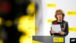 Amnesty International ရဲ့ အတွင်းရေးမှူးချုပ် Agnes Callamard