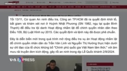 Việt Nam: Thêm một người bị khởi tố, bắt giam với cáo buộc ‘lật đổ chính quyền’  Việt Nam: Thêm một người bị khởi tố, bắt giam với cáo buộc ‘lật đổ chính quyền’