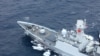 中国海军岳阳号导弹护卫舰在广东汕尾海域参加中国与泰国的联合军演。(2019年5月6日)