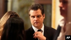 ရီပတ်ဘလစ်ကန် လွှတ်တော်အမတ်ဟောင်း Matt Gaetz