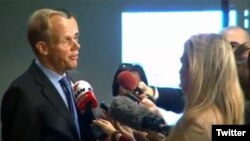 ကုလသမဂ္ဂဆိုင်ရာ ဗြိတိန် သံအမတ် Matthew Rycroft။
