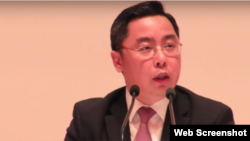 李克新:中国驻美公使李克新(联合报网络视频截图)
