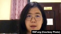 中国上海公民记者张展 (照片来源:无国界记者网站)