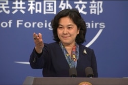 资料照:中国外交部发言人华春莹