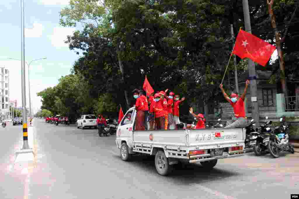  မန္တလေးမြို့တွင်းတွေ့ရတဲ့ ၂၀၂၀ အထွေထွေရွေးကောက်ပွဲလှုပ်ရှားမှု မြင်ကွင်း။ (စက်တင်ဘာ ၀၈၊ ၂၀၂၀)