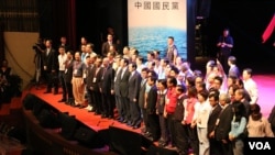 国民党召开临全会,最后同意废止洪秀柱总统候选人提名资格,改征召朱立伦参选。(美国之音李逸华拍摄)