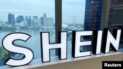 资料照片:Shein的标志。