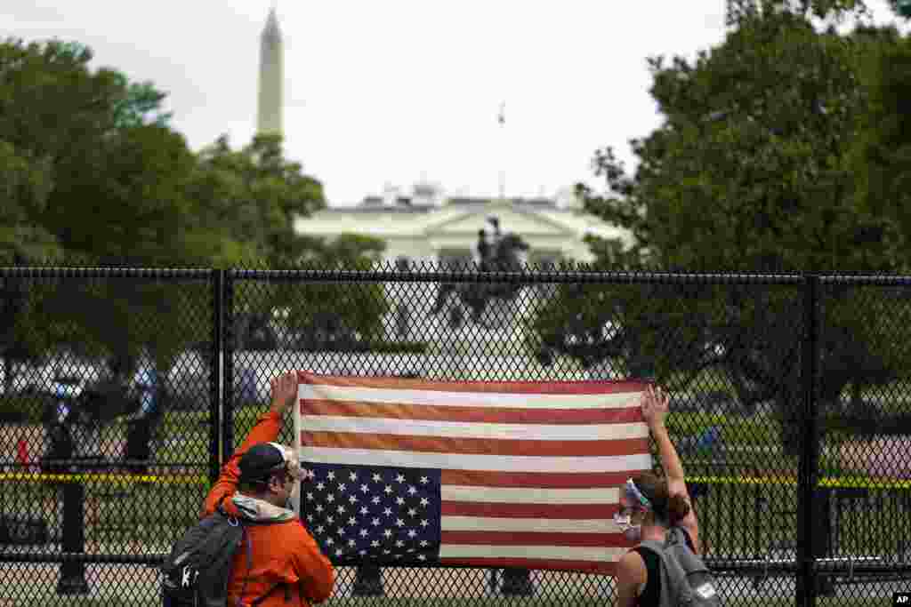 Washington မြို့က ဆန္ဒပြပွဲ မြင်ကွင်း။ 
