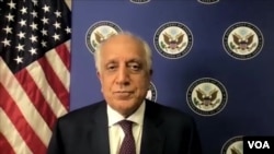 美国阿富汗和解问题特别代表哈利勒扎德通过视频接受美国之音的采访(2021年8月2日)