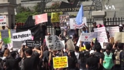 波士顿香港人游行呼吁保护香港 波士顿香港人游行呼吁保护香港