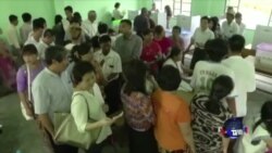 缅甸选民踊跃投票 反对党有可能获胜 缅甸选民踊跃投票 反对党有可能获胜