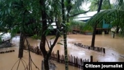 မင်းပြားက ဖုံသာချောင်းတလျှောက်က ရေကြီးရလျှံခဲ့တဲ့ ကျေးရွာတရွာ (စက်တင်ဘာ ၁၇၊ ၂၀၂၄)
