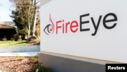 美国加州的网络安全公司“火眼(FireEye)”的标徽(2015年1月1日)