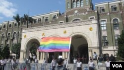 2017年3月24日台湾司法院大法官会议宣告禁止同性婚姻违宪 (美国之音张永泰拍摄)