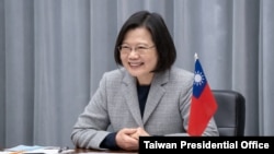 台湾总统蔡英文与美国驻联合国常任代表克拉夫特大使1月14日进行视频谈话。(图片来源 台湾总统府网站)