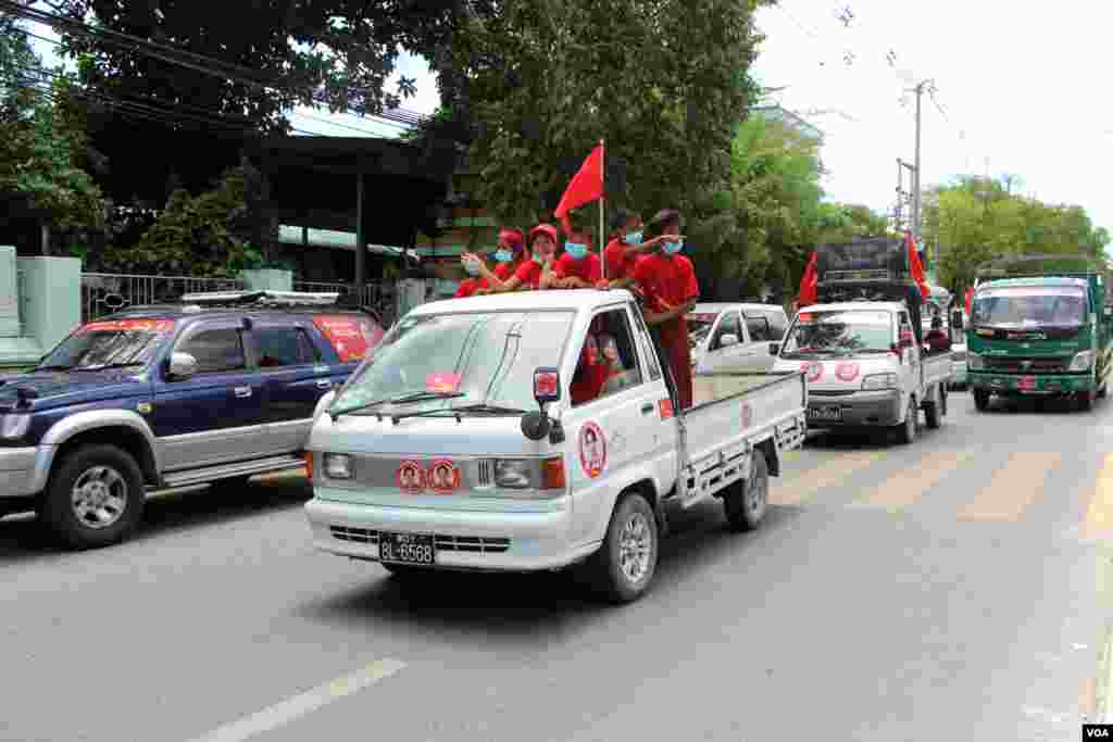  မန္တလေးမြို့တွင်းတွေ့ရတဲ့ ၂၀၂၀ အထွေထွေရွေးကောက်ပွဲလှုပ်ရှားမှု မြင်ကွင်း။ (စက်တင်ဘာ ၀၈၊ ၂၀၂၀)