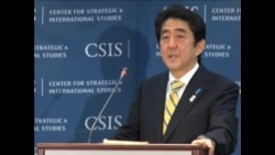 安倍首相:不要误判日本的坚定决心 安倍首相:不要误判日本的坚定决心