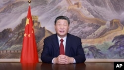 中国领导人习近平在新年除夕发表讲话。(2024年12月31日)