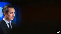 Речник Держдепартаменту США Метью Міллер: "Ми хочемо, щоб Україна виграла цю війну". AP Photo/Nathan Howard